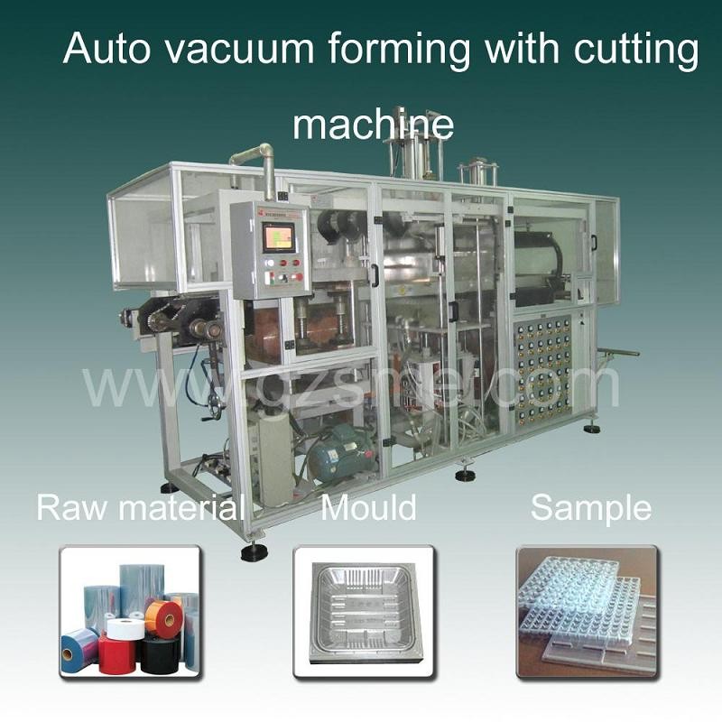 Auto vacuum forming with cutting machine SME GROUP CORP.