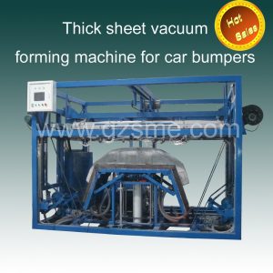 Thick sheet vacuum forming machine for car bumpers